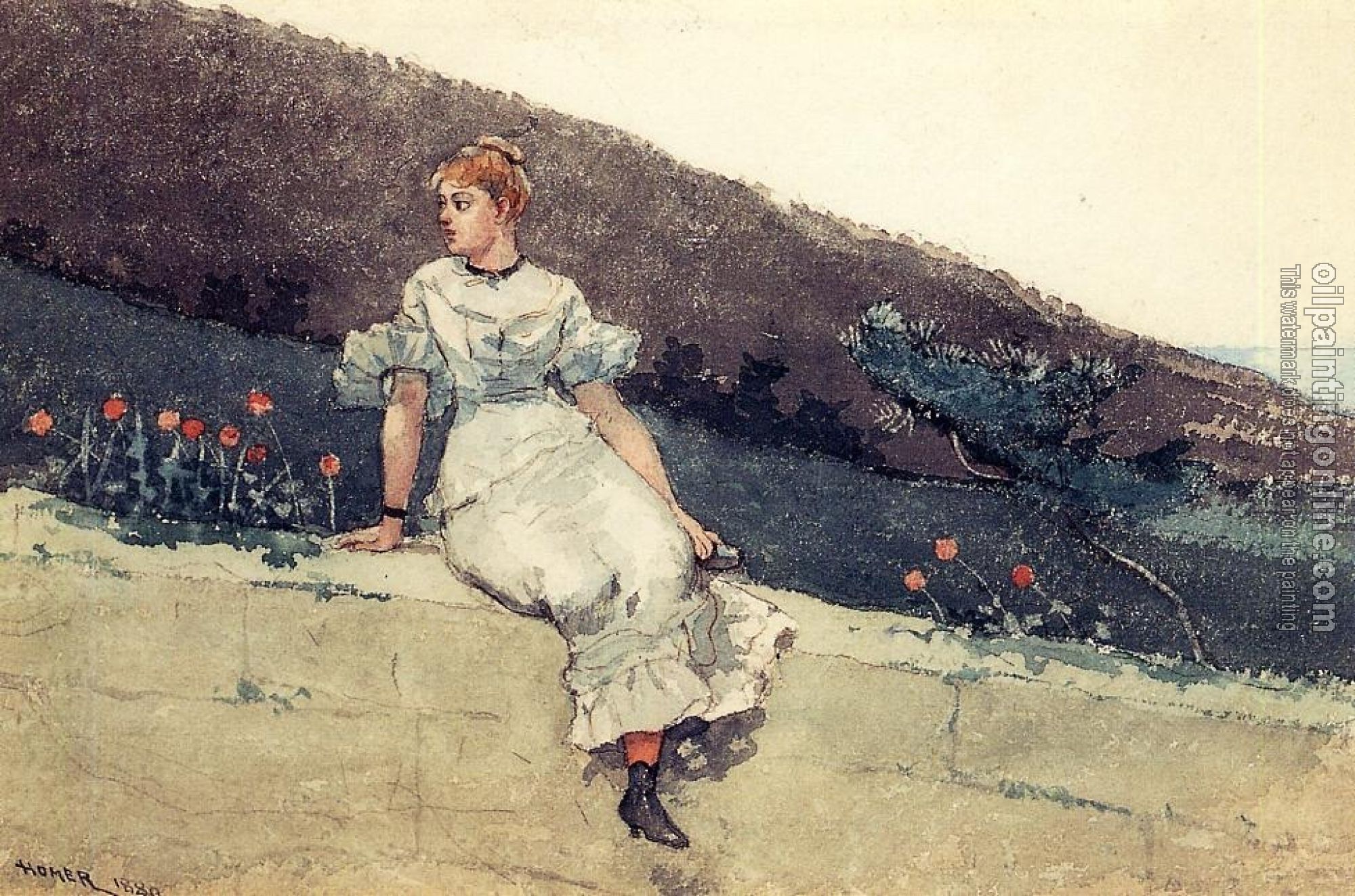 Homer, Winslow - The Garden Wall